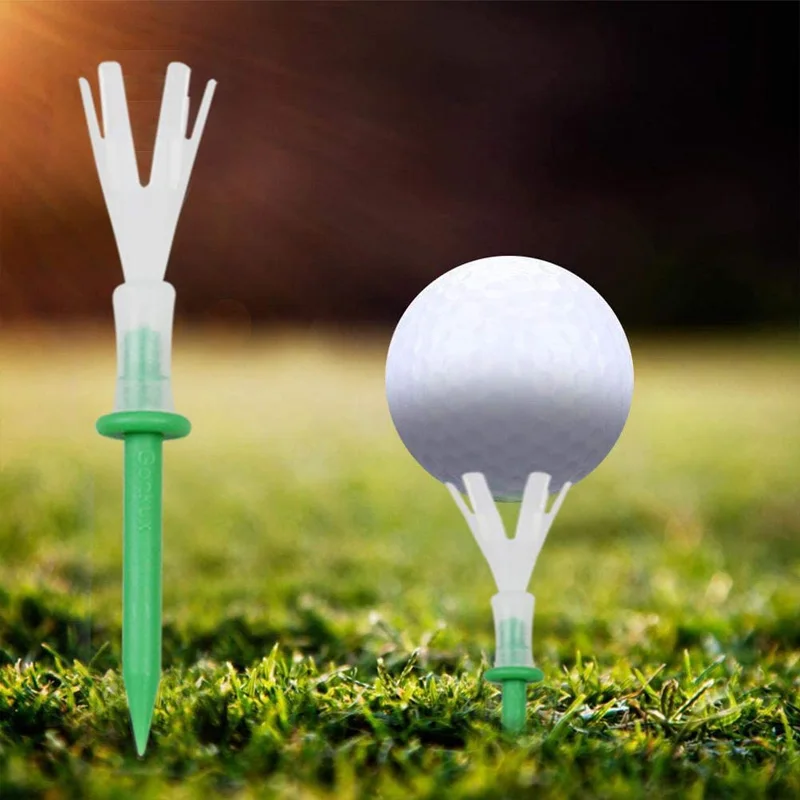 CRESTGOLF 70mm/83mm Golf Tees Polypropylene Golf Plastic Tees Golf Accessories Multi Color 20pcs/Pack