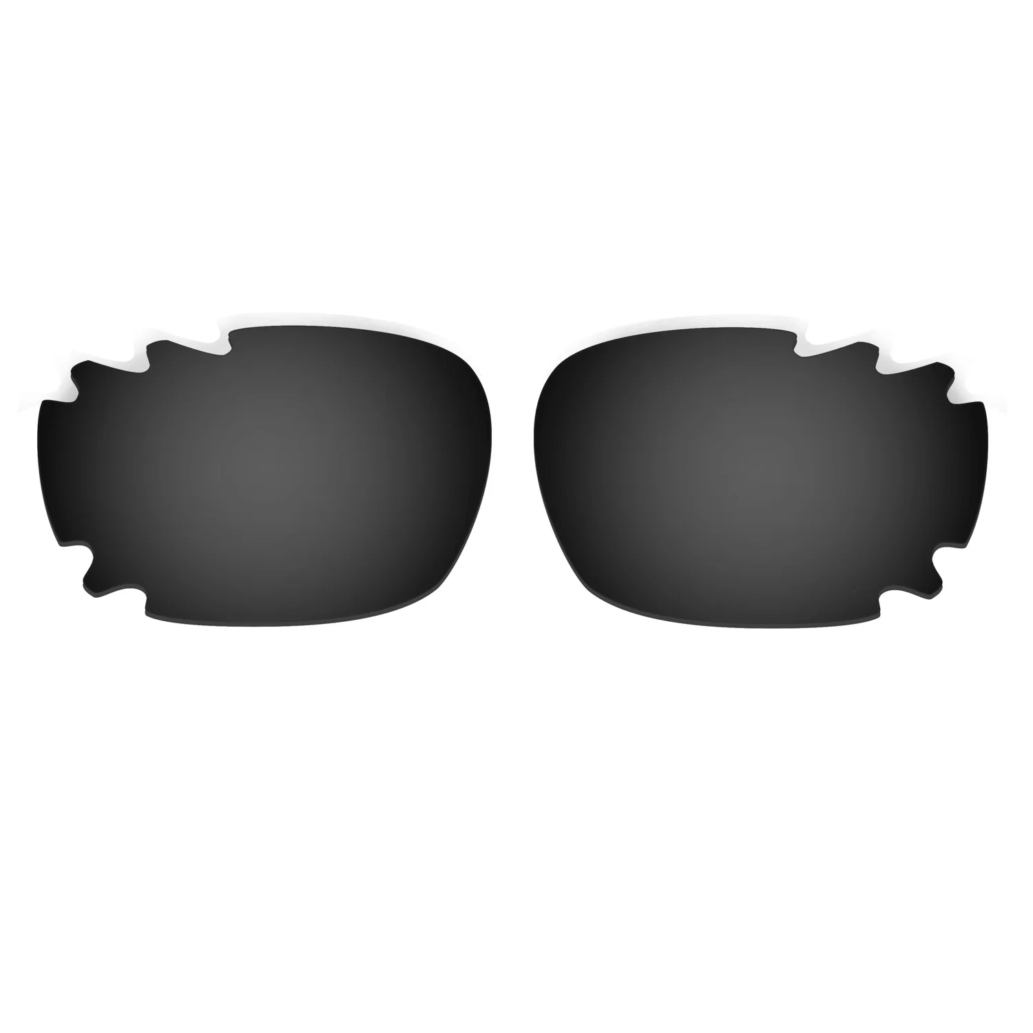 HKUCO For Jawbone-Vented Sunglasses Replacement Polarized Lenses 2 Pairs - Black & Green