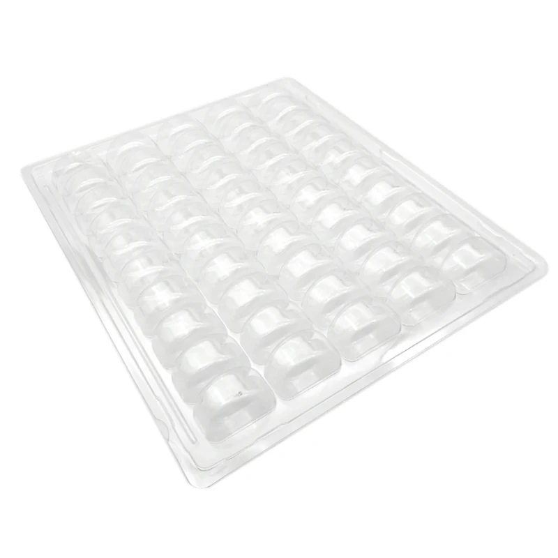 Clear PET Closeable French Macaron Storage Trays Holds 50 Macarons Per Set Pack of 4Sets