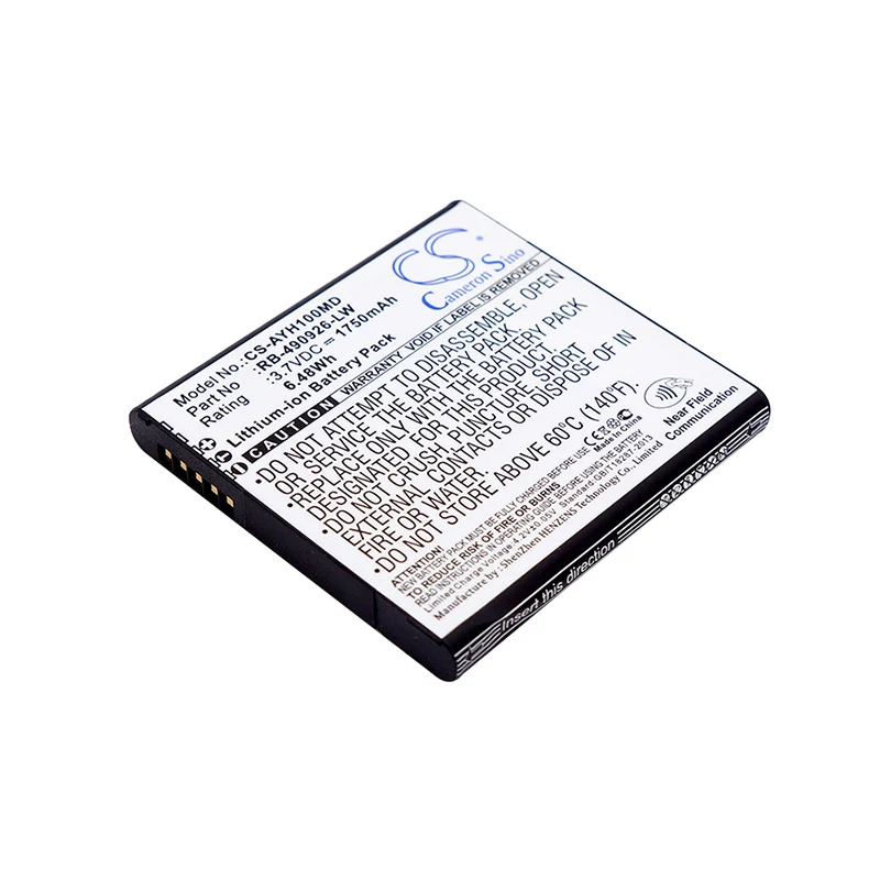 Cameron Sino Battery for Ascom 490926A RB-490926-LW fits Myco Myco SH1 VoWiFi SH1-ABAA Medical Replacement battery