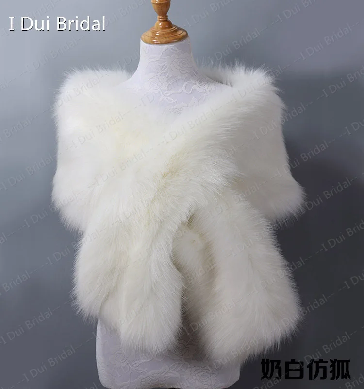 Faux Fur Winter Bridal Wrap Winter Season Wedding Warm Scarf Multi Color Choice Evening Party Accessory