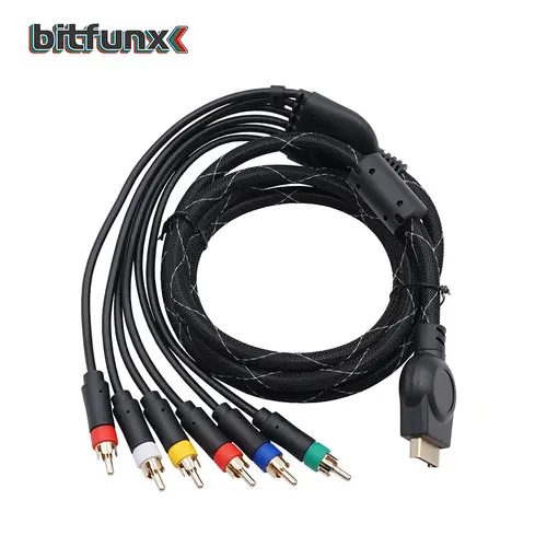 Bitfunx PS2/PS3 Component Cable 1.8m Premium High Resolution Game Cable Accessories For Sony PlayStation 2/3 - Image 2