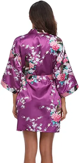 Rayon Robes Women Nightwear Flower Home Clothes Intimate Lingerie Casual Kimono Bath Gown Lady Sexy Night Dress Oversize 3XL