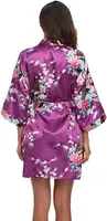 Rayon Robes Women Nightwear Flower Home Clothes Intimate Lingerie Casual Kimono Bath Gown Lady Sexy Night Dress Oversize 3XL - Image 4