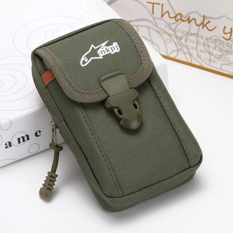 

Fashion Men Fanny Pack Mobile Phone Bags Canvas Hasp Zipper Male Coin Purse Burse Bag Waist Packs Casual Man Billfold Purses