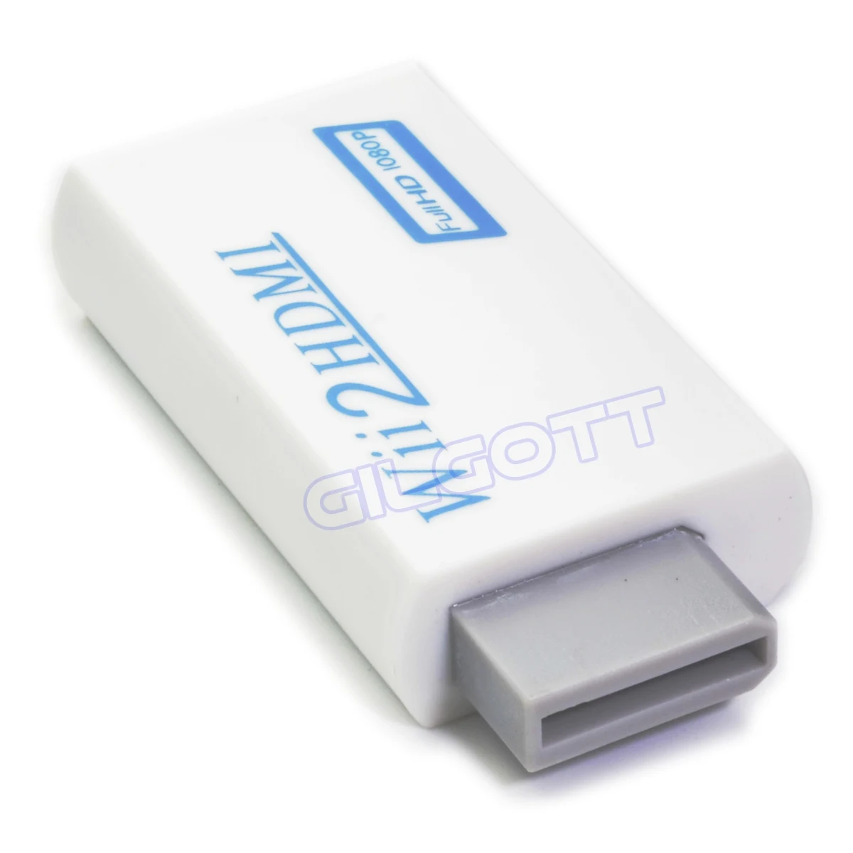 Adaptador de Wii para HDMI, Full HD 1080P Wii2HDMI, conversor de áudio 3,5mm para telas, monitores de PC e HDTV