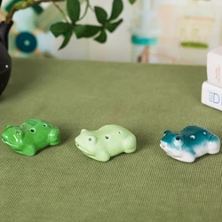 Ocarina 6 Hole Frog Small Ocarina Alto C Tone Beginner Ocarina Tourist Souvenir Teaching Toys Ceramic Pendant