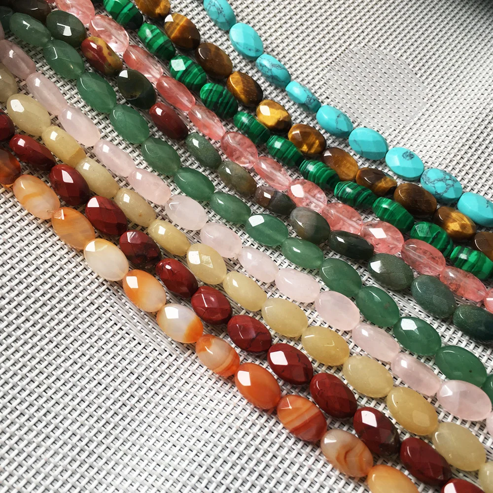 Natural Stone Column shape Faceted Beading Agates crystal Scattered Beads for jewelry making DIY Necklace Bracelet Accessories