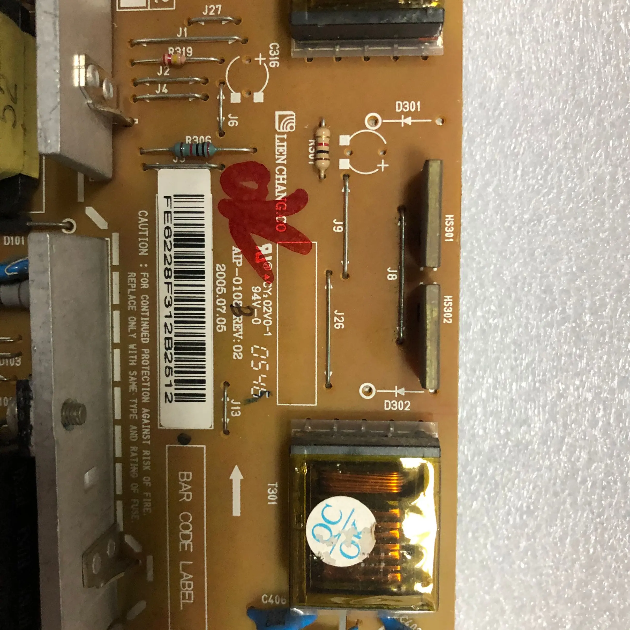 Placa de potência de 17 polegadas, boa qualidade para l1750 l1950sq l1715s l1717s