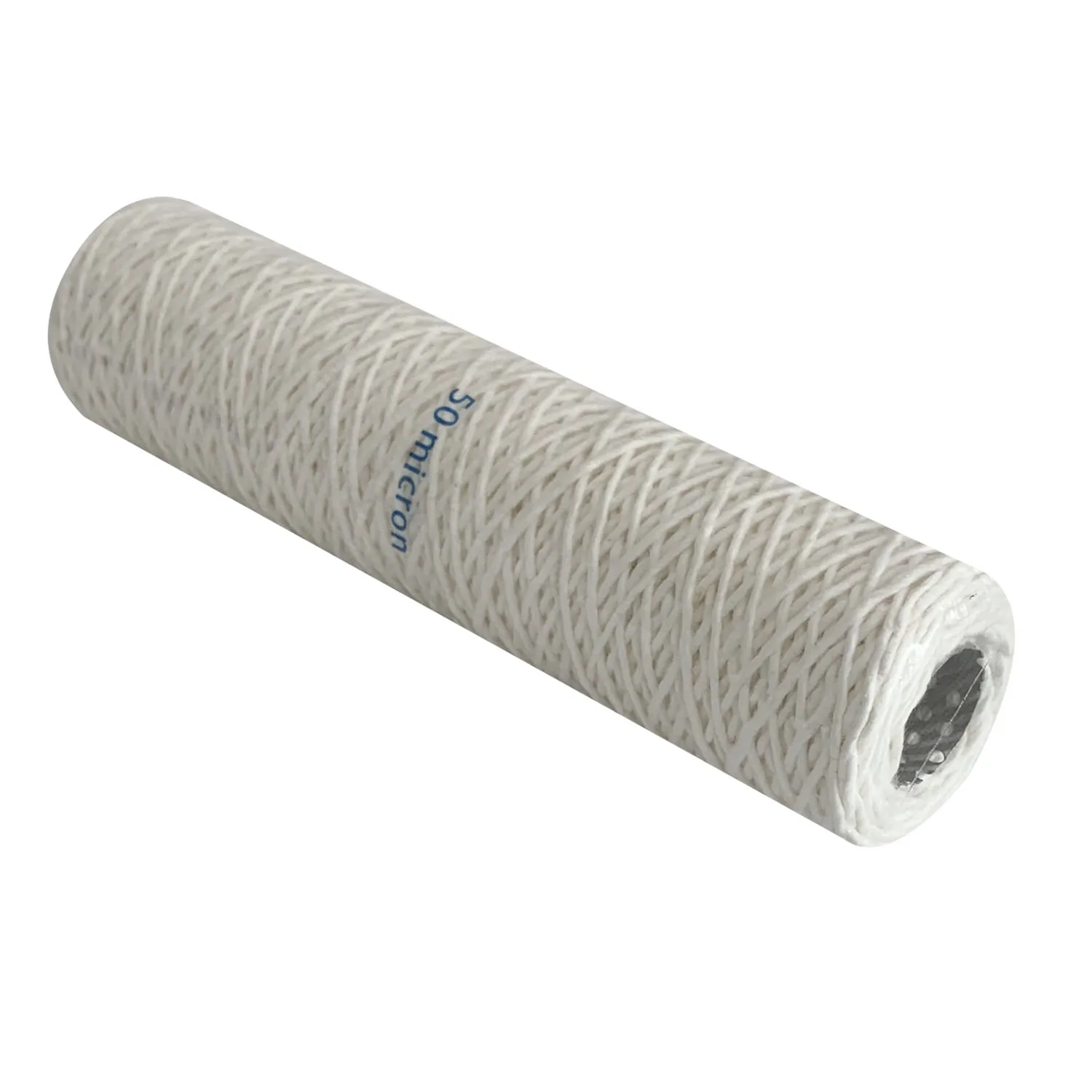 Filtro de repuesto de sedimento enrollado de cuerda de 50 micras con núcleo de acero inoxidable, 2,5 "x 10" , anti Alta Temperatura