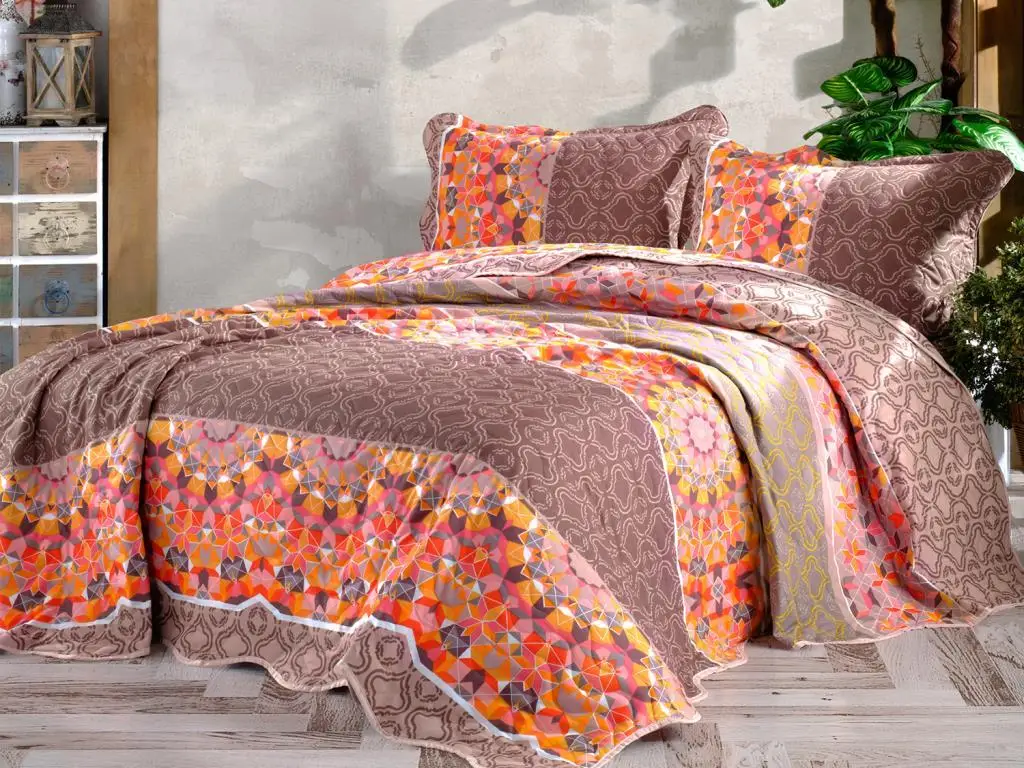 Çeyizdiyarı Miniature Double Bed Cover Coffee