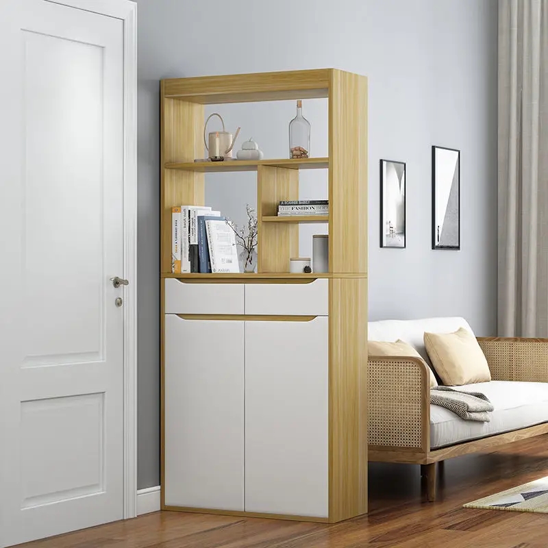 Living Room Furniture Decorative Storage Lockers Modern Minimalist Entrance Hall Cabinet Wood Shoe Cabinet Display Cabinet