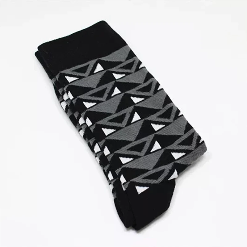 Men Crew Socks Cactus Pattern Hip Hop Happy Art Cartoon Animal Bird Men Socks Funny Man Casual Harajuku Novelty Calcetines