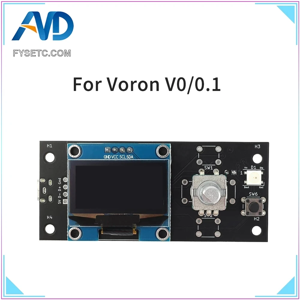 

1,3 дюймовый OLED экран FYSETC Voron V0, смарт-дисплей для Raspberry Pi 3 B + Voron V0.1, аксессуары для 3D-принтера