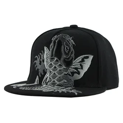 High [FLB] Brand Quality Snapback Cap Embroidery Flat Brim Baseball Cap Cotton Youth Hip Hop Cap And Hats For Men Women F137