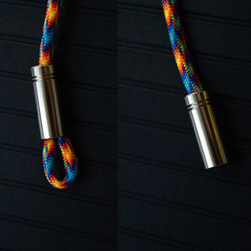 1PCS  DIY Bead Umbrella Rope Titanium Paracord Bead Keyring Accessories Titanium Alloy Knife Beads