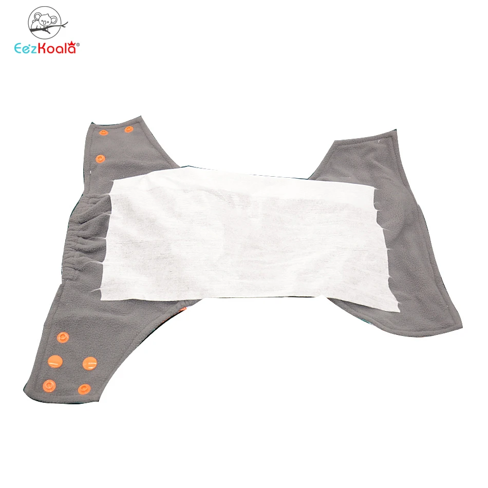 EezKoala 1pcs Biodegradable & Flushable Nappy Liners Disposable Diapers Liners Cloth Diaper Liners 100% Bamboo Rayon Insert