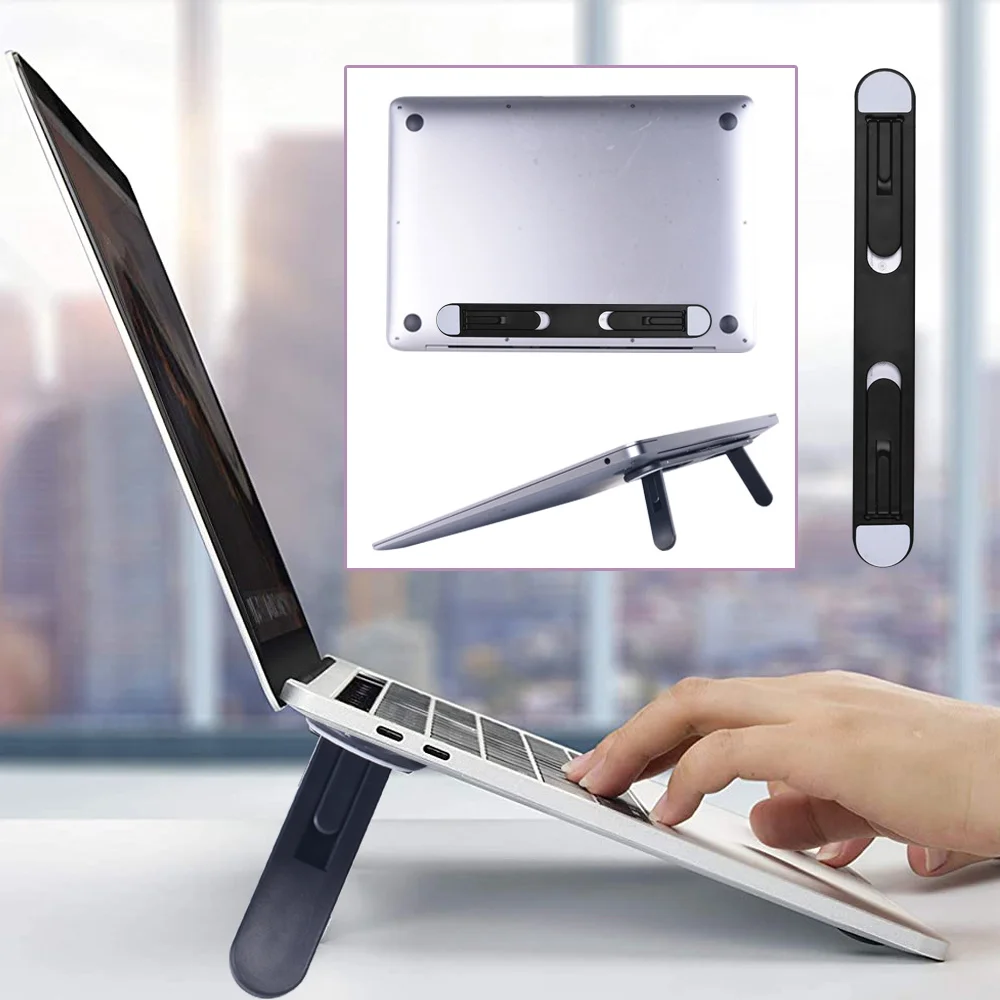 

Laptop Riser Stand For Macbook Pro Notebook Tablet Portable Invisible Foldable computer Bracket Cooling Laptop Accessory