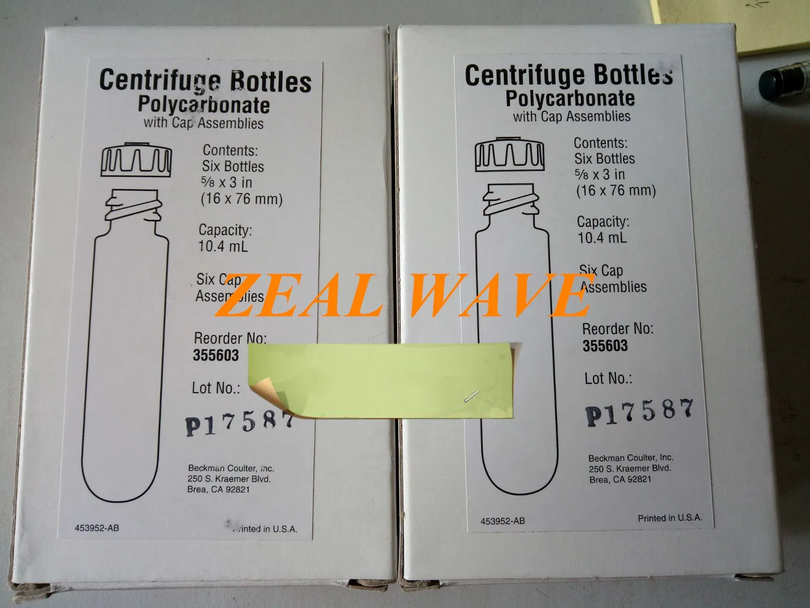 

355603 Beckman 10.4ml Ultracentrifuge Tube With Lid 1 piece