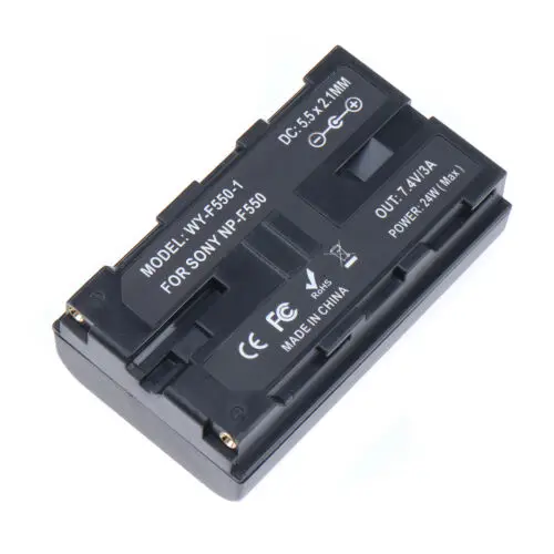 FOTGA Power Adapter NP-F Dummy Battery DC Coupler NP-F550/750/970