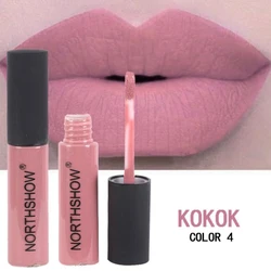 NORTHSHOW 7 Colors Milk Chocolate Fragrance Matte Non-stick Cup Lip Gloss Liquid Lipstick Lip Stain Tint