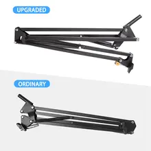 Scissor Arm Microphone Stand with USB LED Light #4