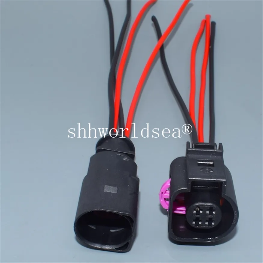 Shhworldsea 1 szt. 4-pinowa wtyczka czujnika temperatury płynu chłodzącego 4B 0973712   4B0 973 712 Pasuje do Jetta Golf Passat Beetle dla AUDI A4 TT