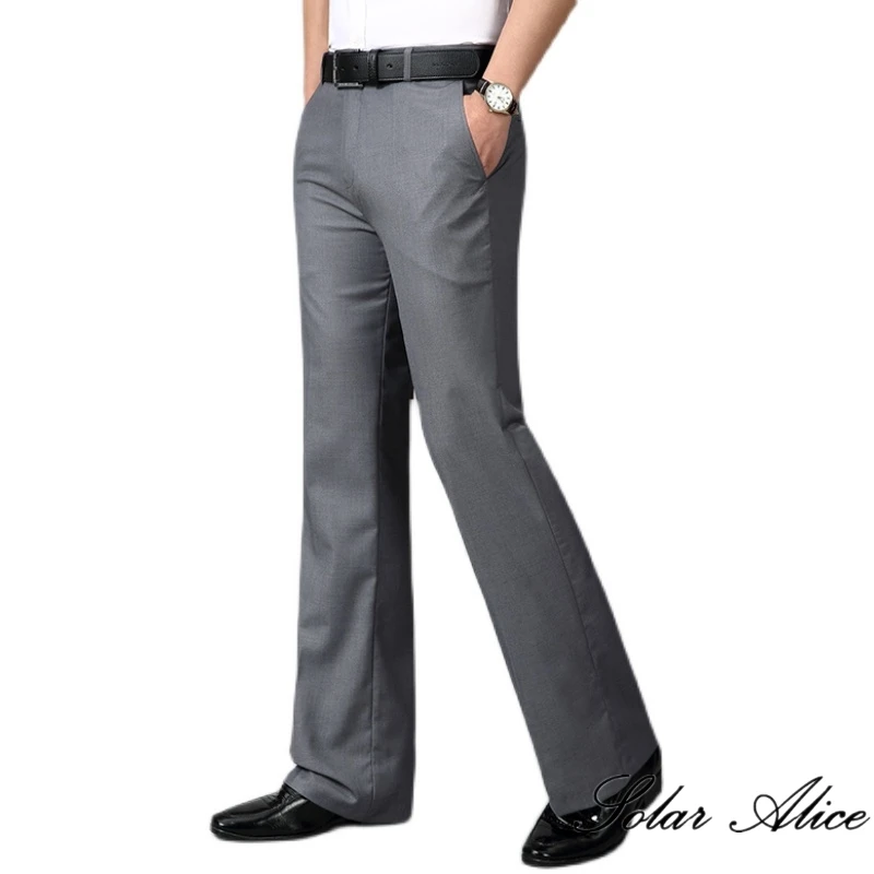 mens boot cut dress pants Lachka Premium Stretch Bootcut Pants main image 1