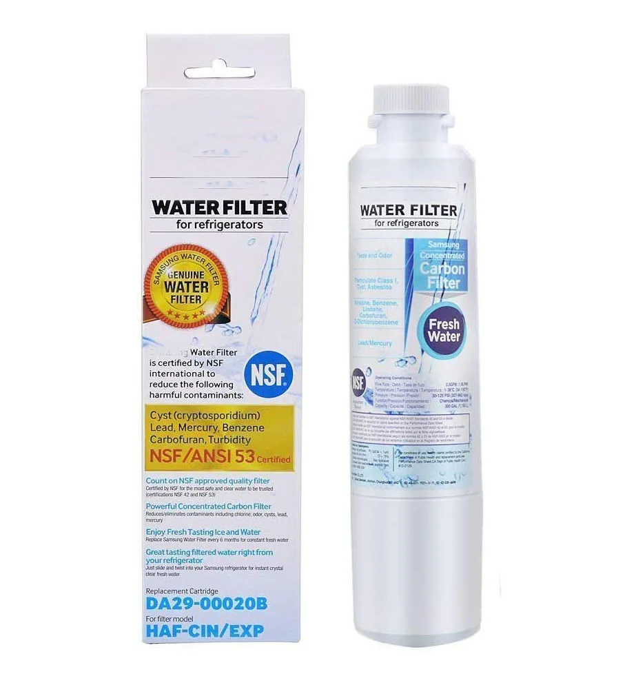 Refrigerator water filter Samsung DA29-00020B, compatible with DA29-00020A, HAF-CIN / EXP / Tier1 refrigerator, 1 pack