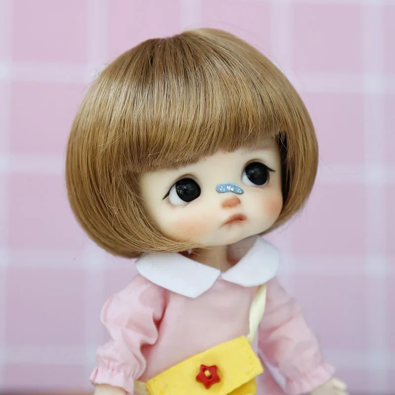 1/8 Bjd Wig SD doll wig gold black white pink high temperature fiber BJD ob11 short hair wig doll special wig doll accessories