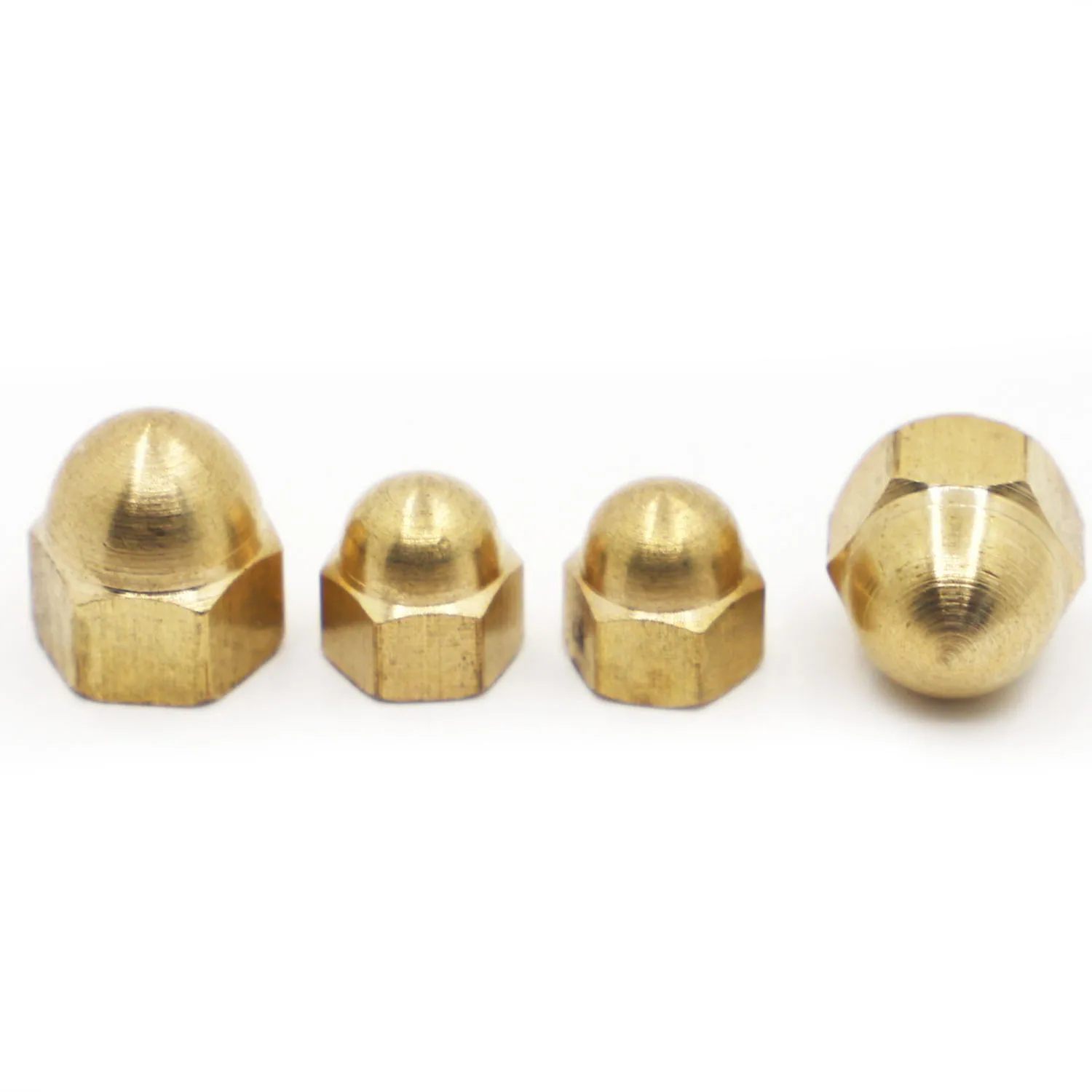 

DIN1587 Copper Cap Hex Nuts Decorative Dome Head Cover Semicircle Brass Acorn Nut M3 M4 M5 M6 M8 M10 M12