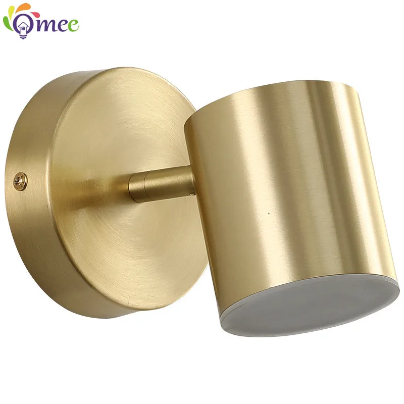 Nordic Led Wall Lamp Bathroom Lamps Mirror Golden Stair Wall Night Light For Bedroom Bedside sconce Interior Small Wall Lights