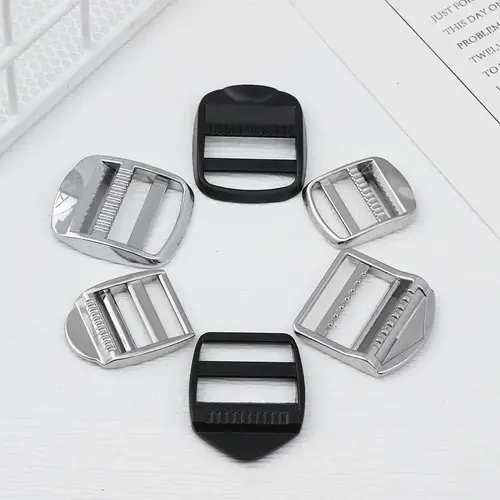 Imagen 2 del producto Hebilla de ajuste deslizante de Metal, hebilla rectangular, correas para bolso de hombro, accesorios para equipaje