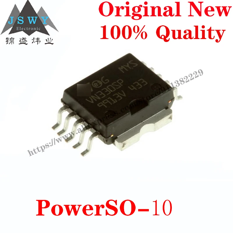 10~100 PCS VN330SP-E PowerSO-10 Semiconductor Power Management IC Gate Driver IC Chip for module arduino Free Shipping VN330SP