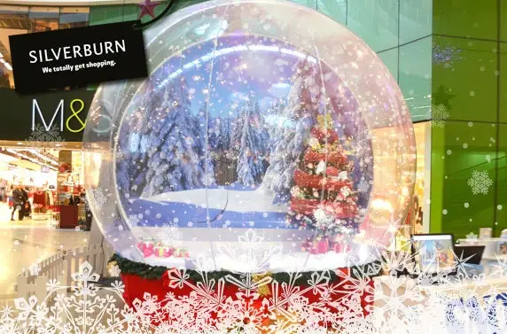 Best Selling Giant Inflatable Christmas Snow Globe Photo Booth Rental