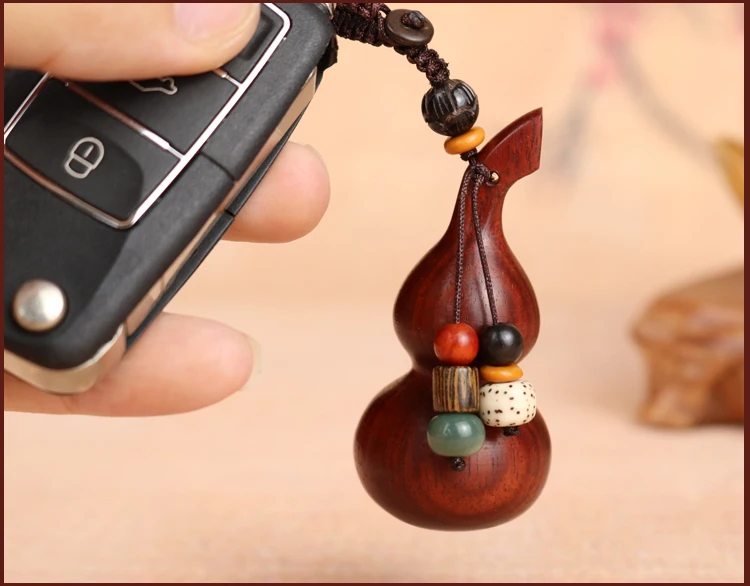 Chinese custom Lettering Ebony Gourd, Key Chain Pendant, Lovely Men and Women Pendant, Creative Gifts.