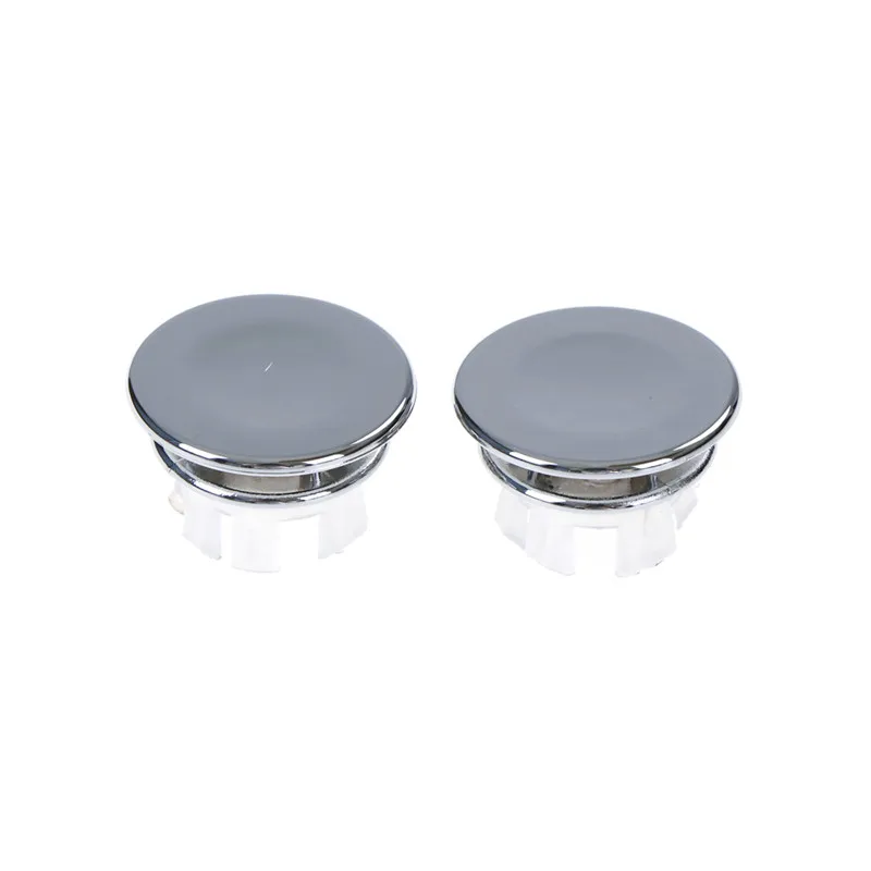 

2Pcs Sink Round Ring Overflow Spare Cover Tidy Chrome Trim Bathroom Ceramic Basin Overflow Ring