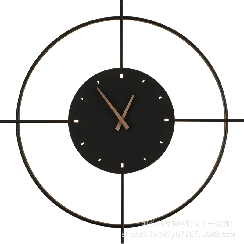 

LED Wall Lamp With Clock Nordic Luxury Simple and Modern For Hotel Bedside Living Room Creative Light Fixture