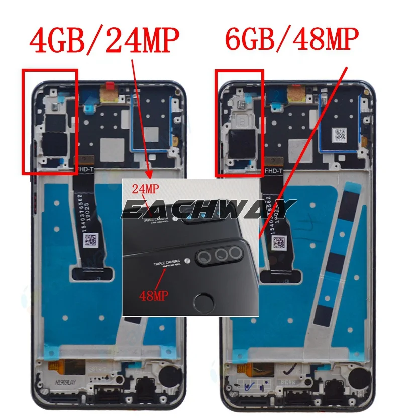 Imagem -02 - Lcd Display Touch Screen Digitizer Assembly Testado 6.15 para Huawei P30 Lite Mar-lx3a Nova 4e Mar-al00