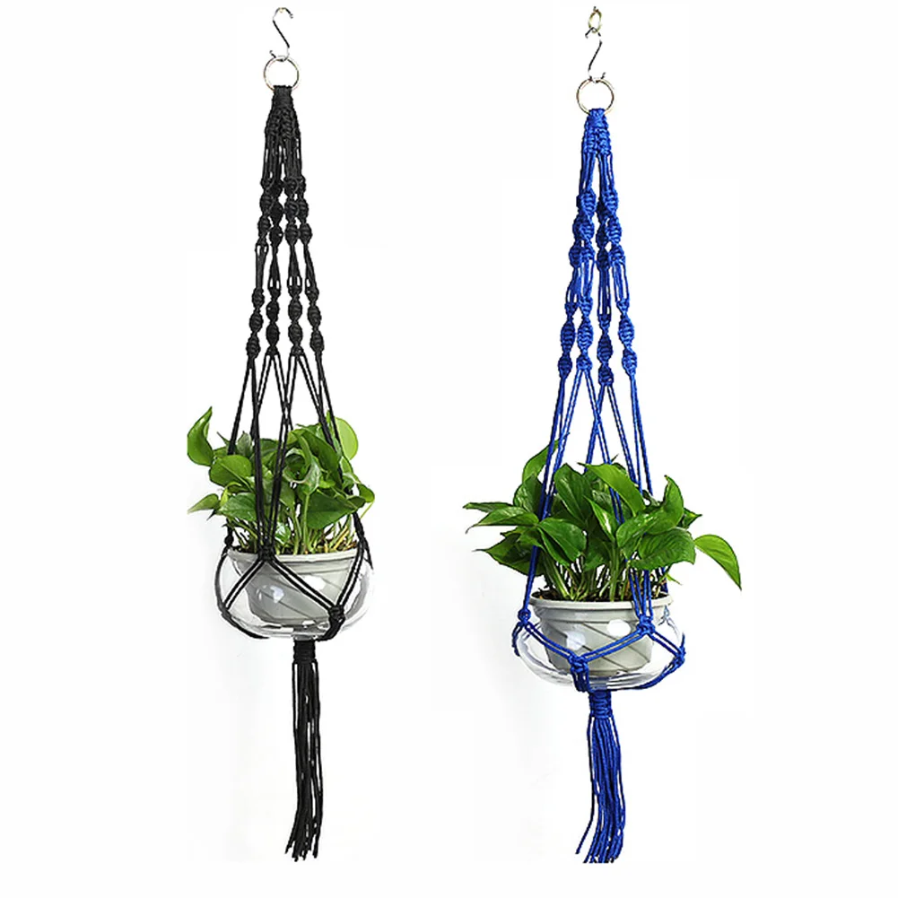 Hot Sales Handmade Macrame Plant Hanger Flower /Pot Hanger For Wall Decor Courtyard Garden Hanging Planter Hanging Basket Decor