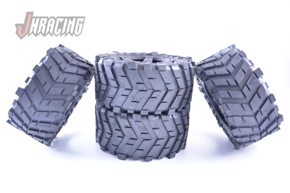 High grip High wear resistance Widened tires with nuts for 1/5 ROFUN LT LOSI 5IVE-T TRAXXAS X-MAXX 220*105mm