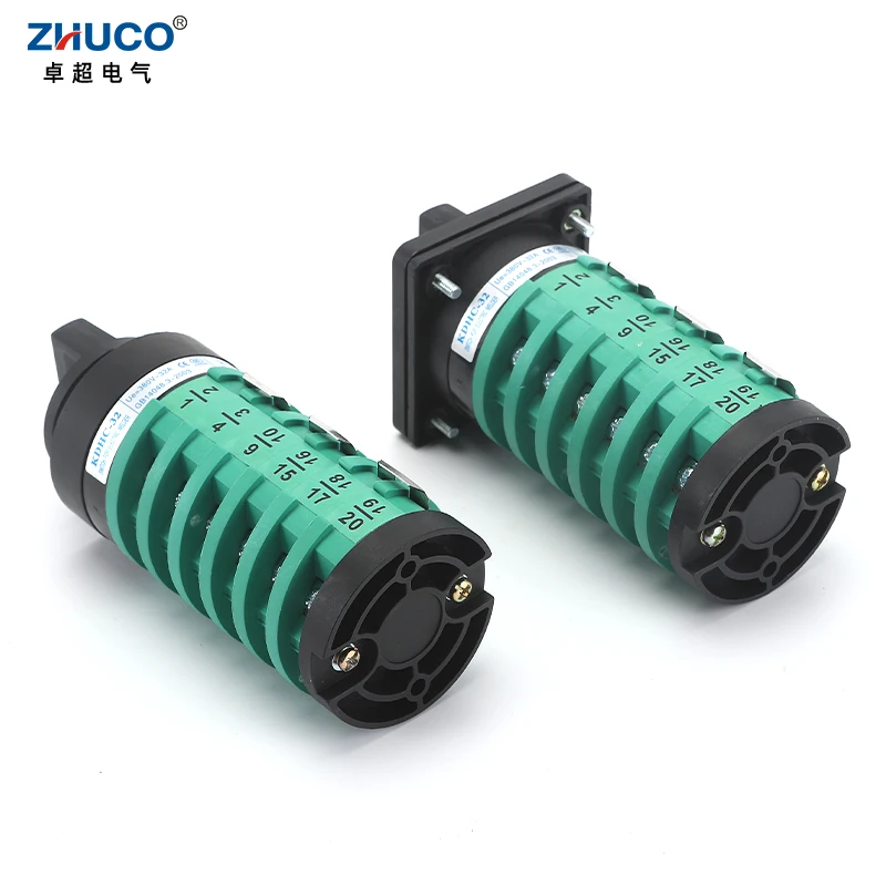 ZHUCO KDHC-32/6x10-6 32A Gas Shielded Welding Machine Fine-Tuning 10 Position 6 Pole Welding Machine Rotary Selector Cam Switch