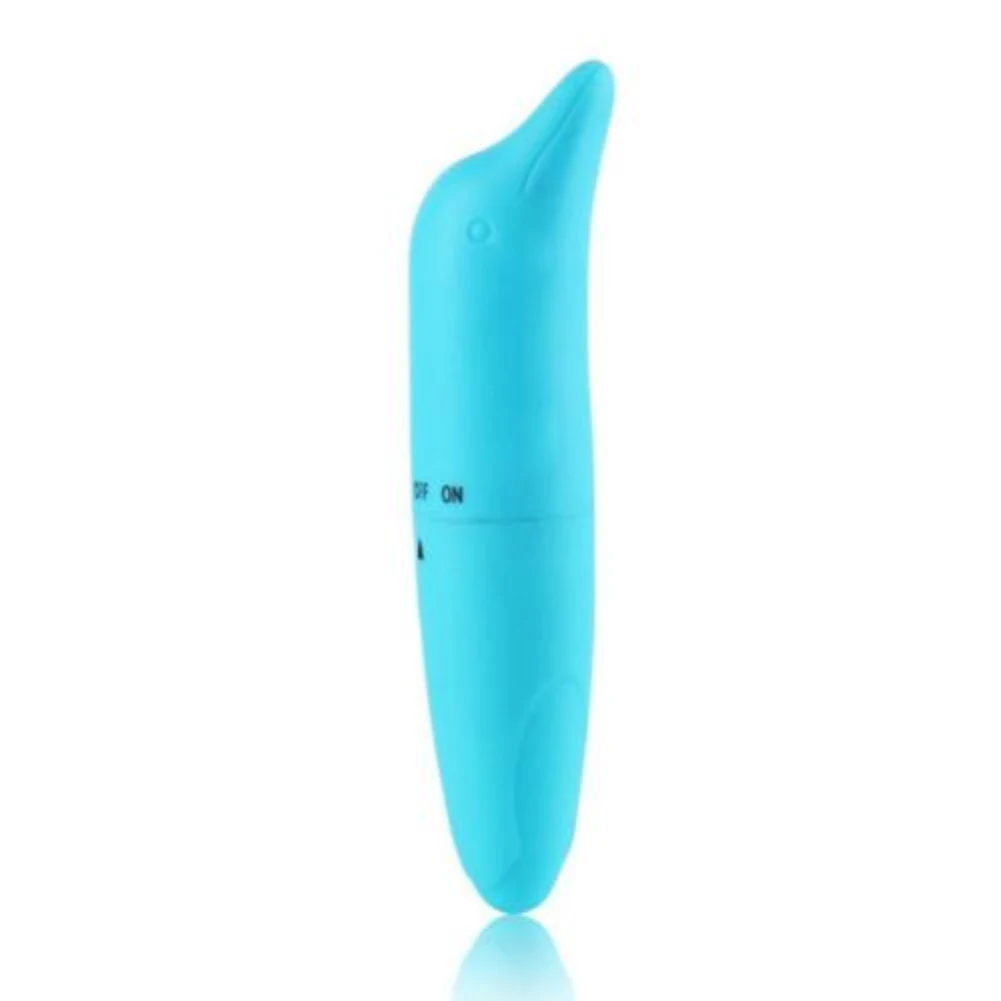 ABS Mini Cute Dolphin Adult Women G-Spot Massager Masturbation Vibrator Sex Toys for woman Hot Strong single speed vibrations