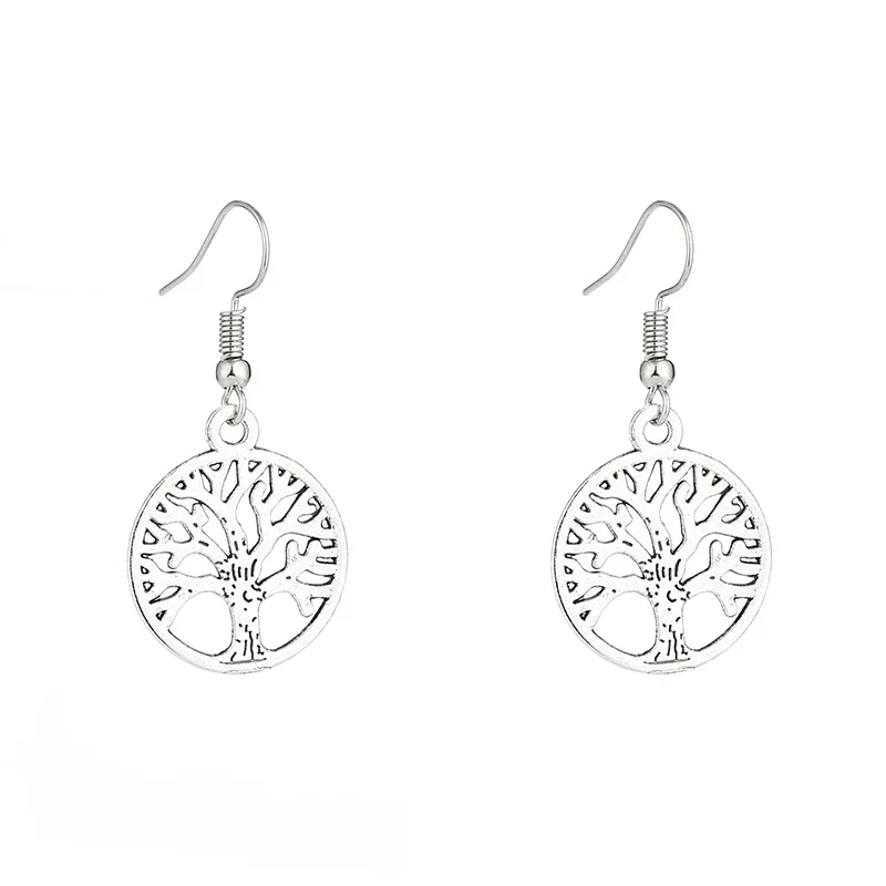 Image 6: QianBei – ensemble de bijoux de noël en cristal coloré pour femmes, pendentif arbre de vie, fête, Lots de cadeaux