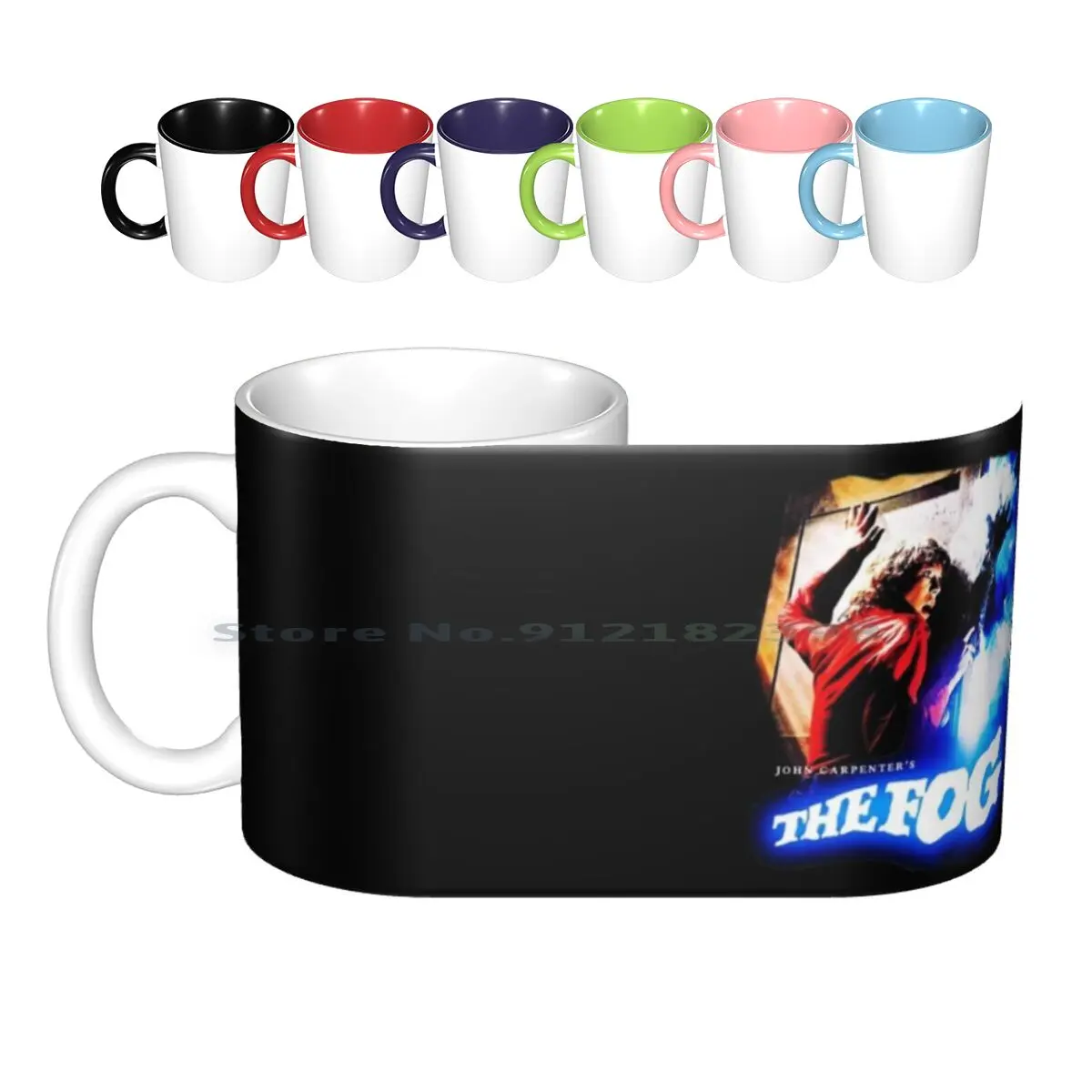 The Fog Ceramic Mugs Coffee Cups Milk Tea Mug Horror Fog Film The Fog Retro Halloween John Carpenter Vintage Cult Movie Ghost