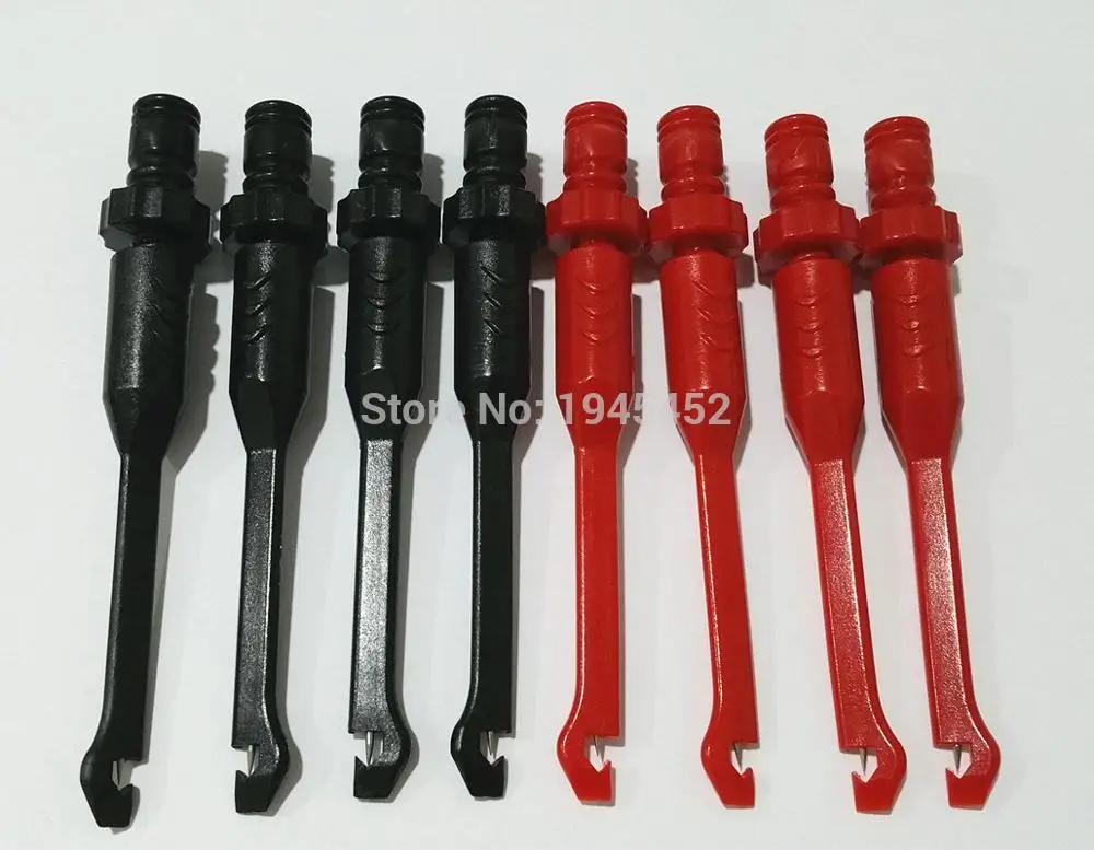 Frenew!8 pcs 4mm Banana seat Piercing Test Clip with Heavy-Duty Insulation Piercing Probe Automotive test Clip with back probe