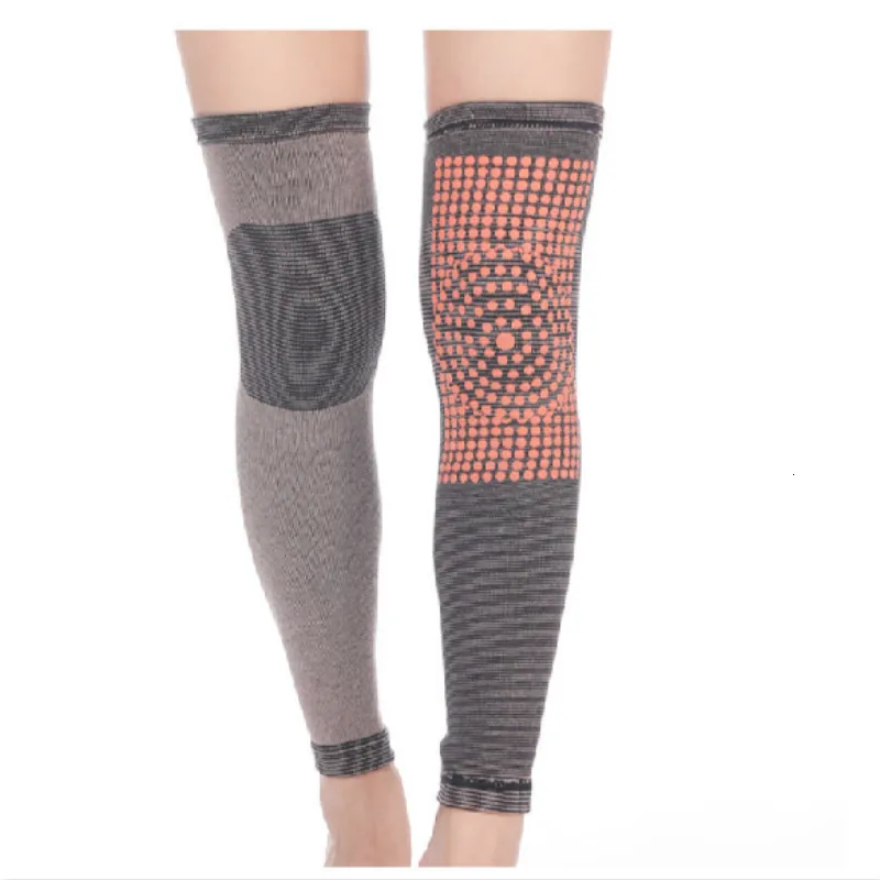 Self-heating Dot Magnet Fitness Cycling Leg Warmer Bike Leg Knee Sleeve Knee Winter Thermal Fleece Legwarmers For Older Adults image 6