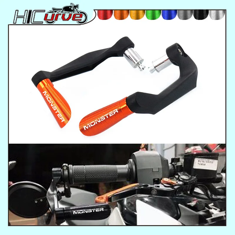 

For DUCATI Monster 696 821 695 797 1200 1200S 1100 1100S Motorcycle Handlebar Grips Guard Brake Clutch Levers Guard Protector