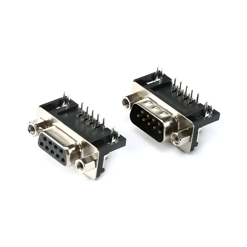 DR9 DR15 DR25 Hole/Pin Female/Male right angle Welded d-sub Connector RS232 serial port adapter DB9 9/15/25 pin