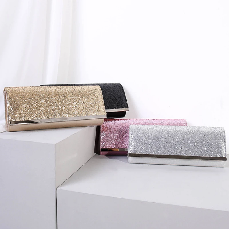 

Fashion Gold/Silver 4 Colors Phone Evening Clutch Bag Elegant Christmas Gift For Girls Shoulder Crossbody Messenger Party Purse